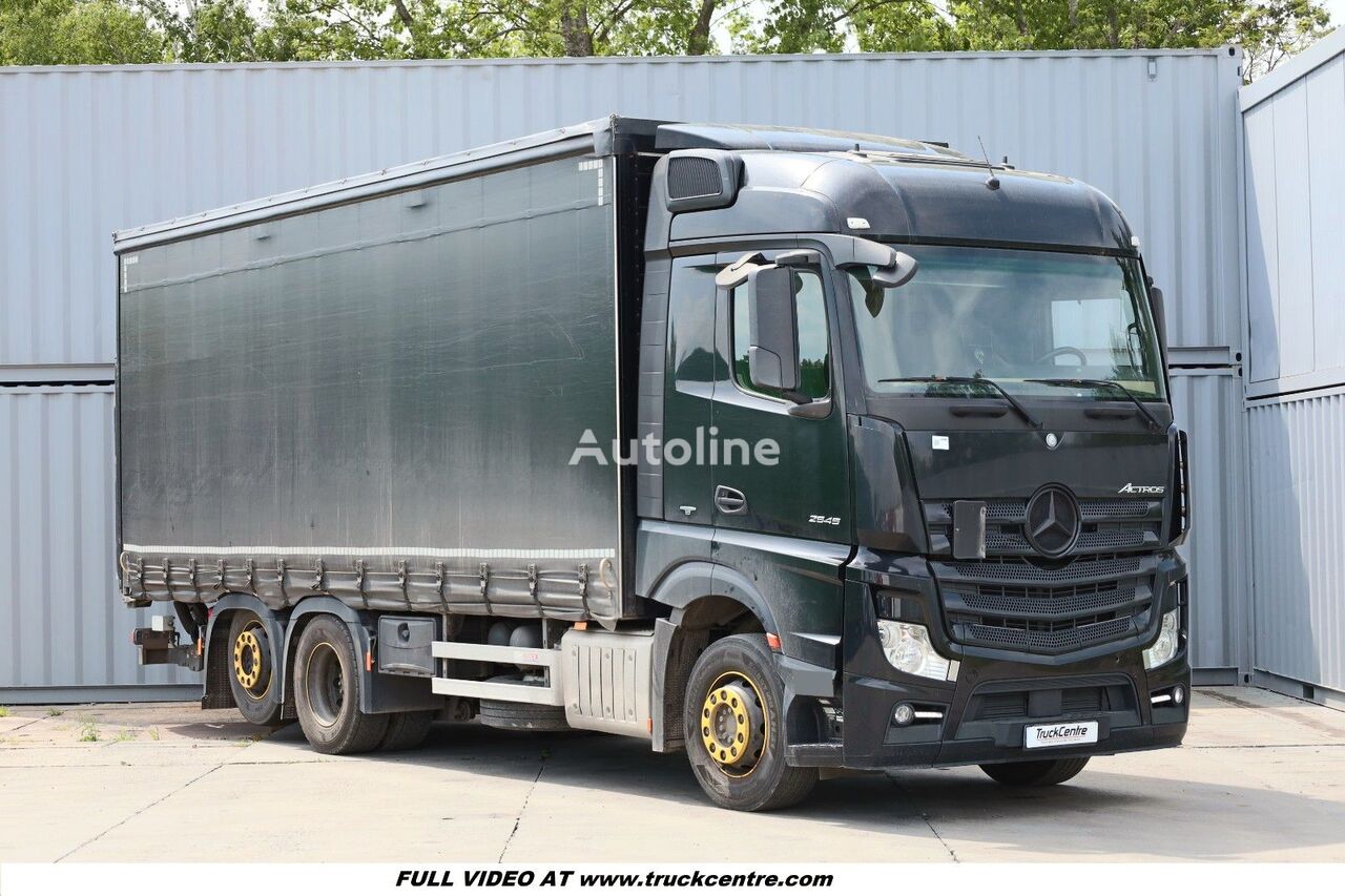 грузовик штора Mercedes-Benz ACTROS 2545,  EURO 6, TAIL LIFT, RETARDER