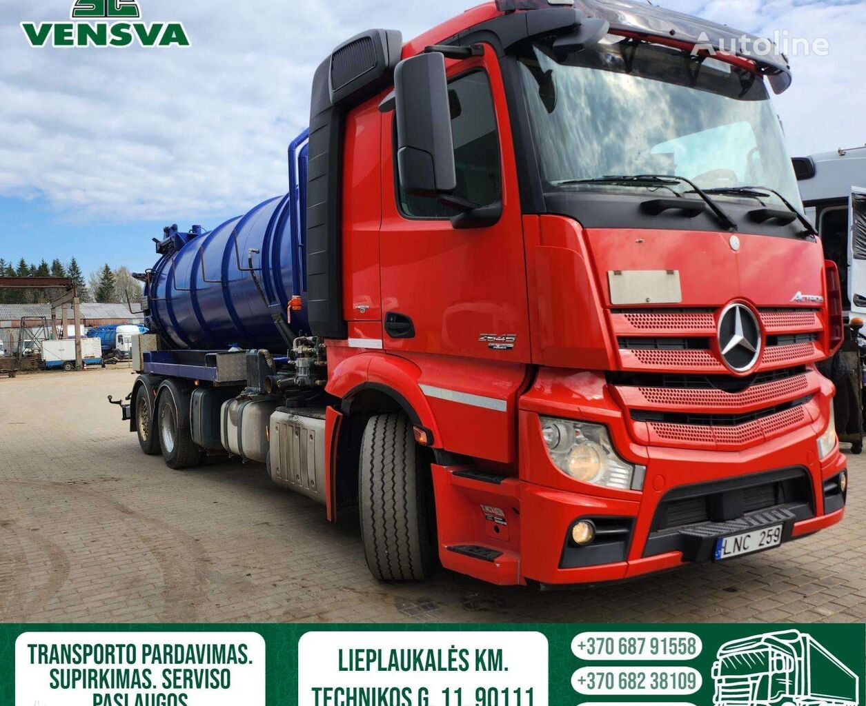 Купить ассенизатор Mercedes-Benz Actros 2545 Литва Plungė, PB33775